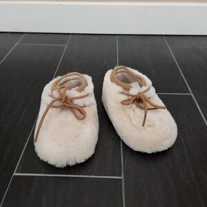 UGG Cream and Tan Slippers Cozy Comfort